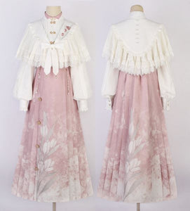 New Trendy Qi Lolita Cape, Blouse and Skirt Set