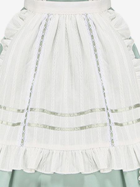 Classical Lolita Dresses Maid Lolita Light Green Overall Dress