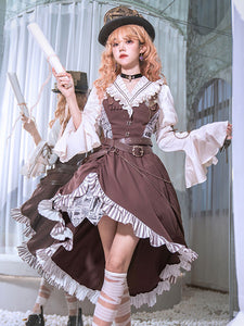 Gothic Lolita Dresses Chains Coffee Brown Coffee Brown