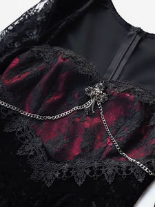 Gothic Lolita Dresses Lace Black Black