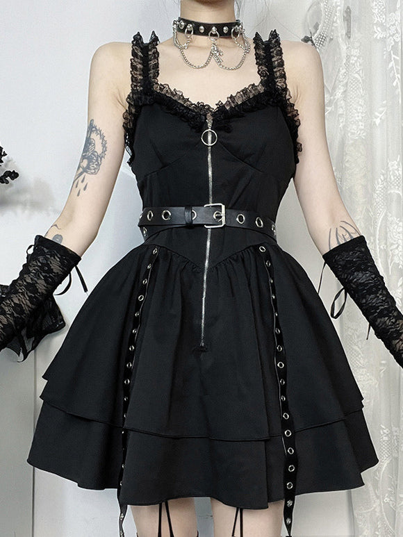 Gothic Lolita Dresses Lace Ruffles Black Romance Gothic Lolita