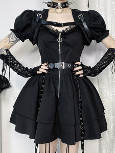 Gothic Lolita Dresses Lace Ruffles Black Romance Gothic Lolita