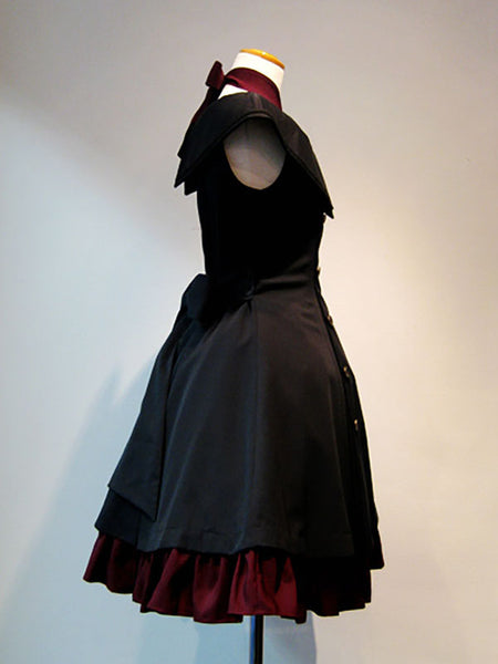 Gothic Lolita Dresses Ruffles Black