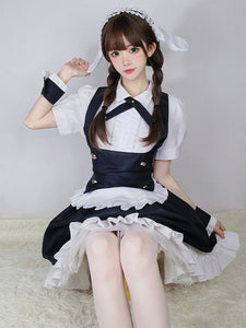 Gothic Lolita Dresses Ruffles Black