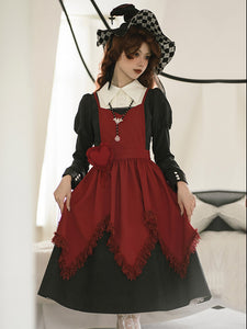 Gothic Lolita Dresses Ruffles Black Black