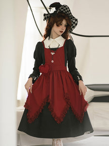 Gothic Lolita Dresses Ruffles Black Black