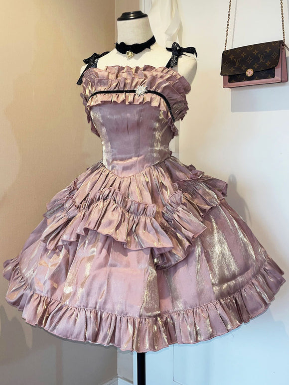 Gothic Lolita Dresses Ruffles Pink