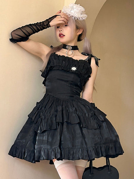 Gothic Lolita Dresses Ruffles Pink