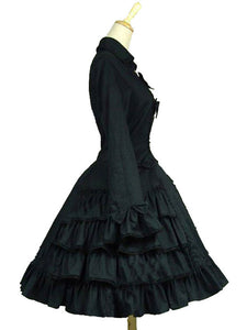 Gothic Lolita Dresses Ruffles Bows Black