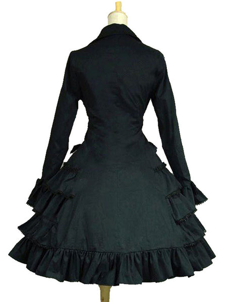 Gothic Lolita Dresses Ruffles Bows Black