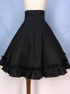 Gothic Lolita Skirt Burgundy Ruffles Lolita Skirts