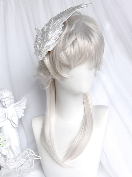 Gothic Lolita Wig Long Layered Silver Lolita Accessories