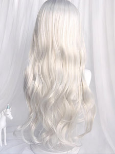 Gothic Lolita Wig Long Tousled Silver Lolita Accessories