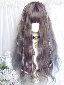 Harajuku Fashion Lolita Wig Long Heat-resistant Fiber Taupe Lolita Accessories