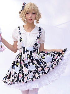 Idol clothes Lolita Skirt Cardcaptor Sakura   Ruffles As Image Floral Print Lolita Skirts