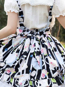 Idol clothes Lolita Skirt Cardcaptor Sakura   Ruffles As Image Floral Print Lolita Skirts