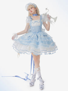 JSK Sweet Lolita Dress Sleeveless Sweet Hime Lolita Wedding Dress