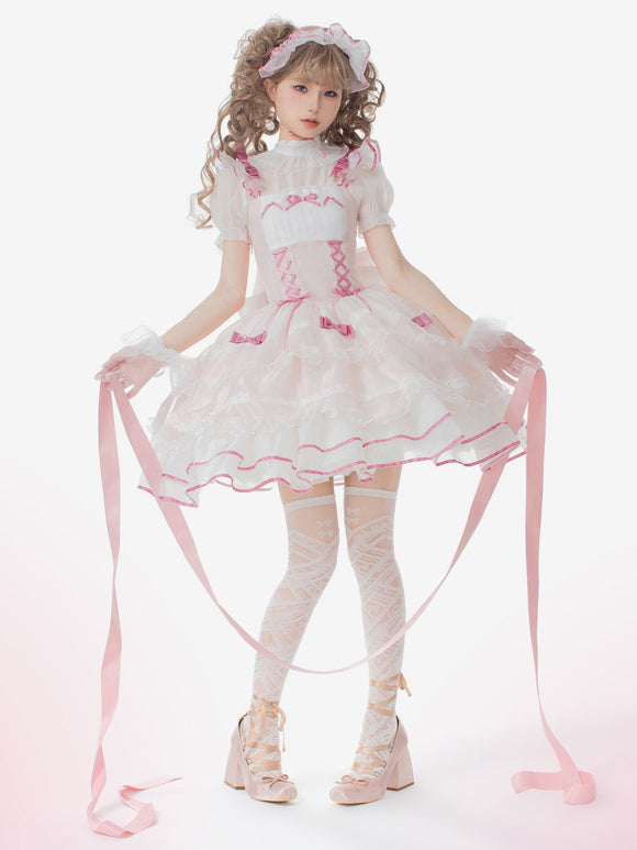 JSK Sweet Lolita Dress Sleeveless Sweet Hime Lolita Wedding Dress