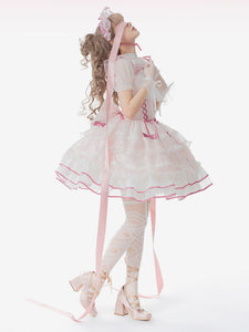 JSK Sweet Lolita Dress Sleeveless Sweet Hime Lolita Wedding Dress