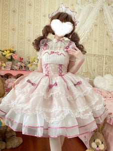 JSK Sweet Lolita Dress Sleeveless Sweet Hime Lolita Wedding Dress