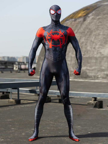 Marvel Comics Cosplay Spider-Man Into the Spider-Verse Miles Morales Cosplay Costumes