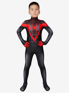 Marvel Comics Kids PS5 2024 Spider Man Miles Morales Zentai Jumpsuit Cosplay Costume