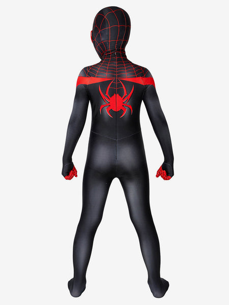 Marvel Comics Kids PS5 2024 Spider Man Miles Morales Zentai Jumpsuit Cosplay Costume