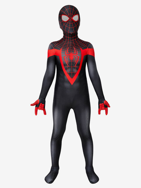 Marvel Comics Kids PS5 2024 Spider Man Miles Morales Zentai Jumpsuit Cosplay Costume