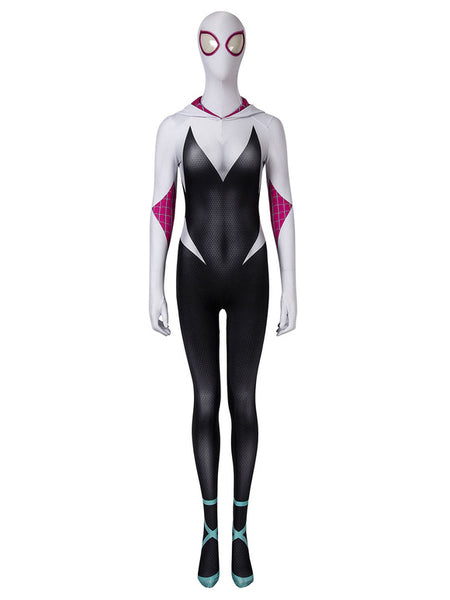 Marvel Comics Spider Man Into The Spider Verse Gwen Stacy Catsuits Marvel Comics Cosplay Costume