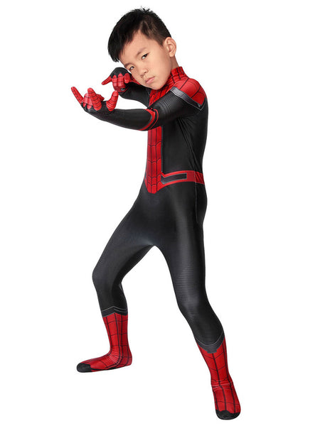 Marvel Comics Spider Man: Far From Home Cosplay Peter Parker Kid Lycra Spandex Cosplay Jumpsuit