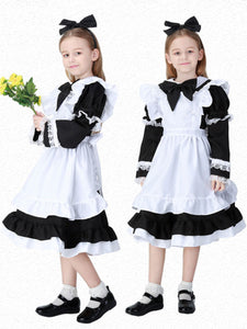 Parent-child Black Lolita OP Dress Lace Lolita One Piece Dresses