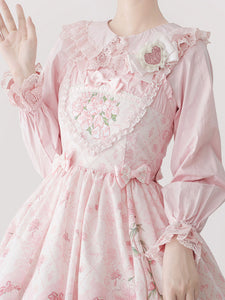 ROCOCO Style Lolita Blouses Lolita Top Purple Long Sleeves Lace Ruffles Lolita Shirt