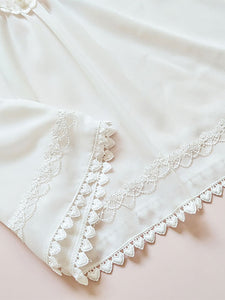 ROCOCO Style Lolita Blouses Pleated Ruffles Long Sleeves Blouse Lolita Top White Lolita Shirt