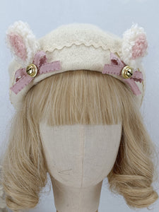 ROCOCO Style Lolita Hat Ruffles Bows Accessory Polyester Mahogany Lolita Accessories