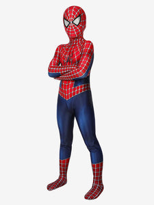 Red Jumpsuit Lycra Spandex Catsuits Zentai Spiderman Kids Cosplay Costumes