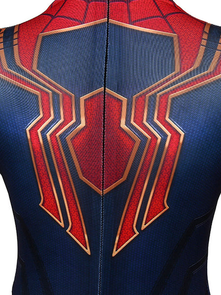 Spider-Man Homecoming Iron Spider Kids Cosplay Red Lycra Spandex Marvel Comics Cosplay Costumes