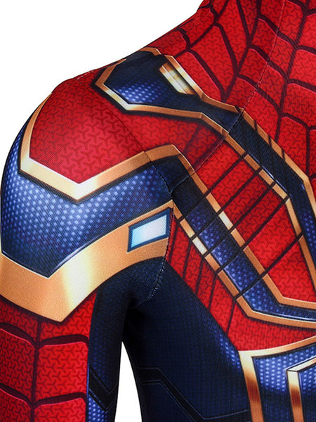 Spider-Man Homecoming Iron Spider Kids Cosplay Red Lycra Spandex Marvel Comics Cosplay Costumes