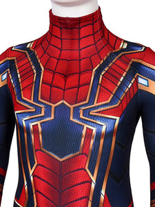 Spider-Man Homecoming Iron Spider Kids Cosplay Red Lycra Spandex Marvel Comics Cosplay Costumes