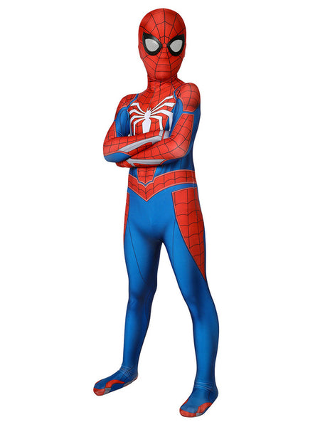 Spider-Man Kids Cosplay Jumpsuit Marvel 2018 PS4 Game Cosplay Costume