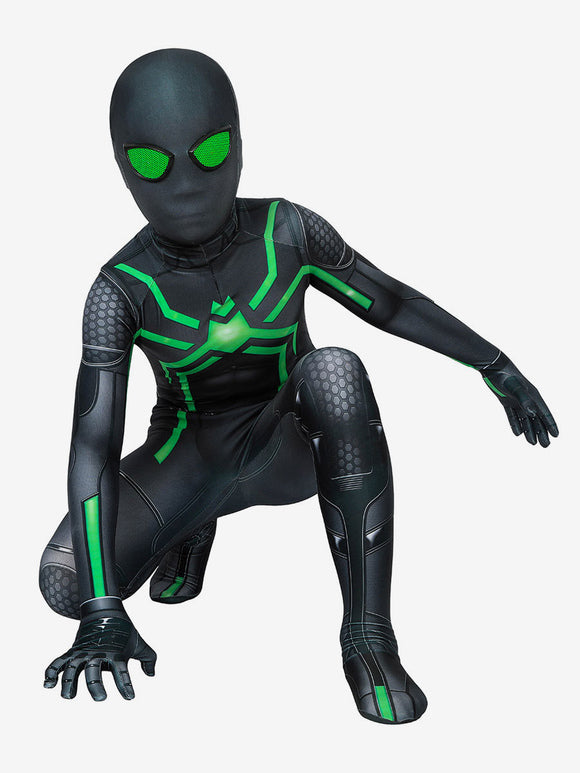 Spider-Man Stealth Suit Cosplay Costume Lycra Spandex Catsuits PS4 Game Marvel Kids Jumpsuits