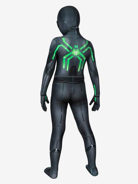 Spider-Man Stealth Suit Cosplay Costume Lycra Spandex Catsuits PS4 Game Marvel Kids Jumpsuits