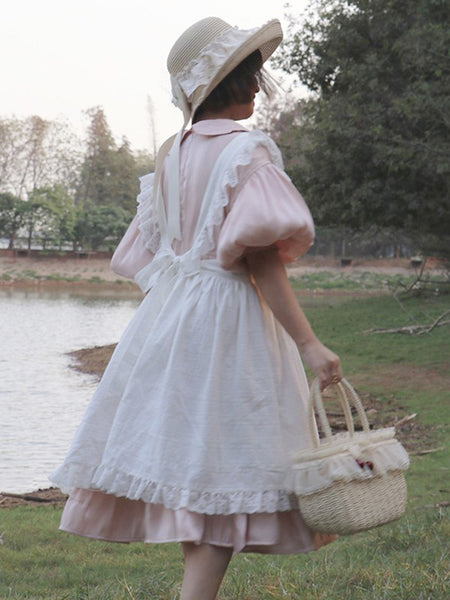 Sweet Lolita Accessories White Ruffles Apron Miscellaneous