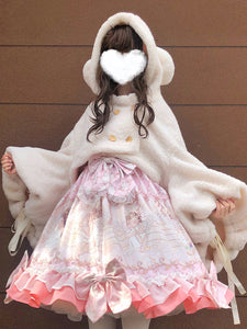 Sweet Lolita Coats White Polyester Overcoat Coat Spring Lolita Outwears