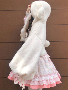 Sweet Lolita Coats White Polyester Overcoat Coat Spring Lolita Outwears