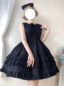 Sweet Lolita Dress Jacquard Sleeveless Dress