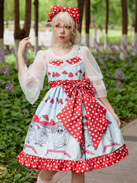 Sweet Lolita Dress Polyester Bows Bowknot Sweet Lolita Dress