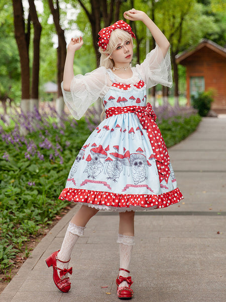 Sweet Lolita Dress Polyester Bows Bowknot Sweet Lolita Dress