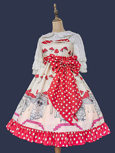 Sweet Lolita Dress Polyester Bows Bowknot Sweet Lolita Dress