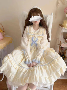 Sweet Lolita Dress Polyester Long Sleeves Dress