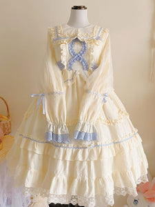 Sweet Lolita Dress Polyester Long Sleeves Dress